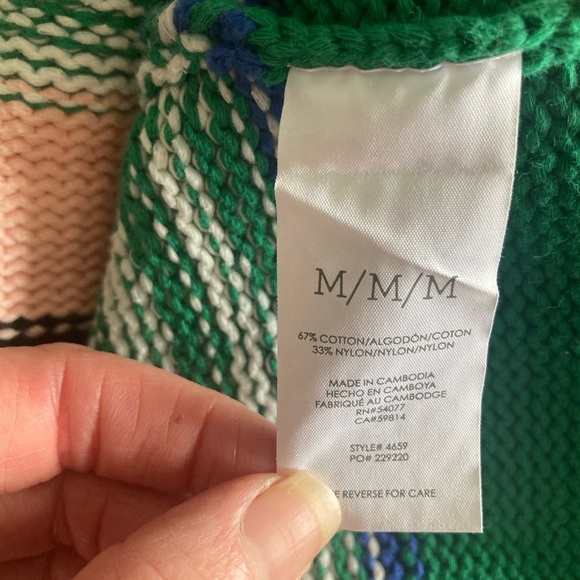 CAbi Multicolor Striped Crew Neck Sweater - Picture 9 of 10